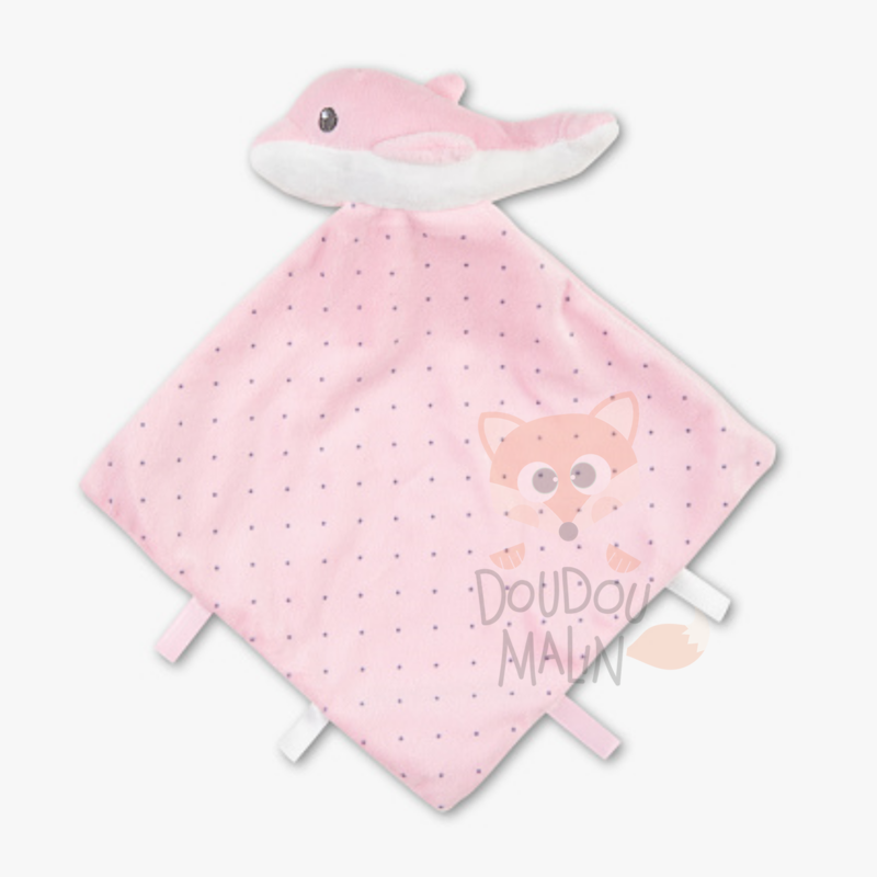  baby comforter pink dolphin star 